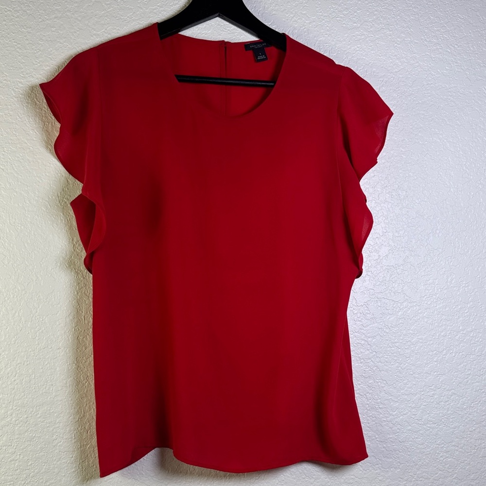 ANN TAYLOR Elegant Red Women's Top